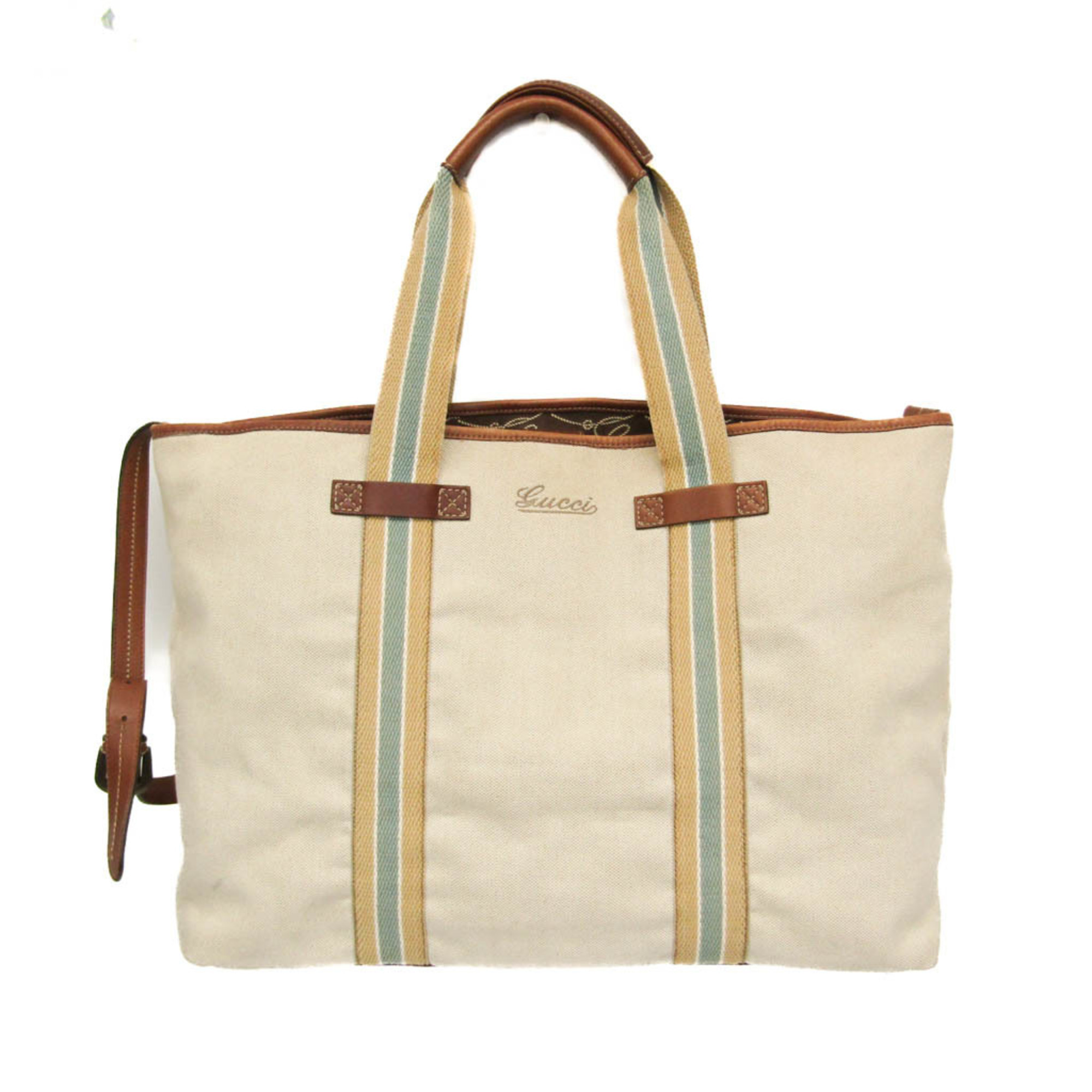 Gucci Sherry Line 170594 Women,Men Leather,Canvas Handbag,Shoulder Bag Beige,...